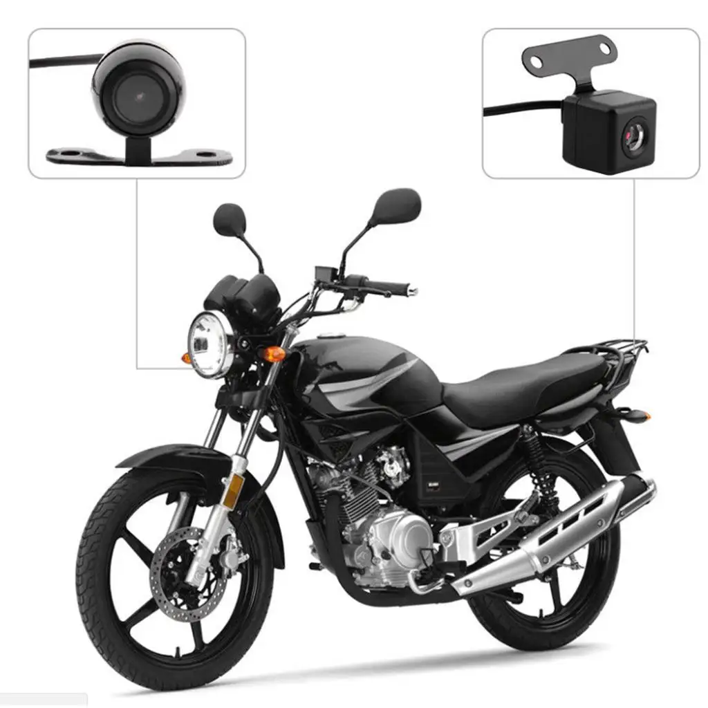 3`` Dual Motorcycle Camera Front+Rear HD MP4 Video Recorder Waterproof 12V