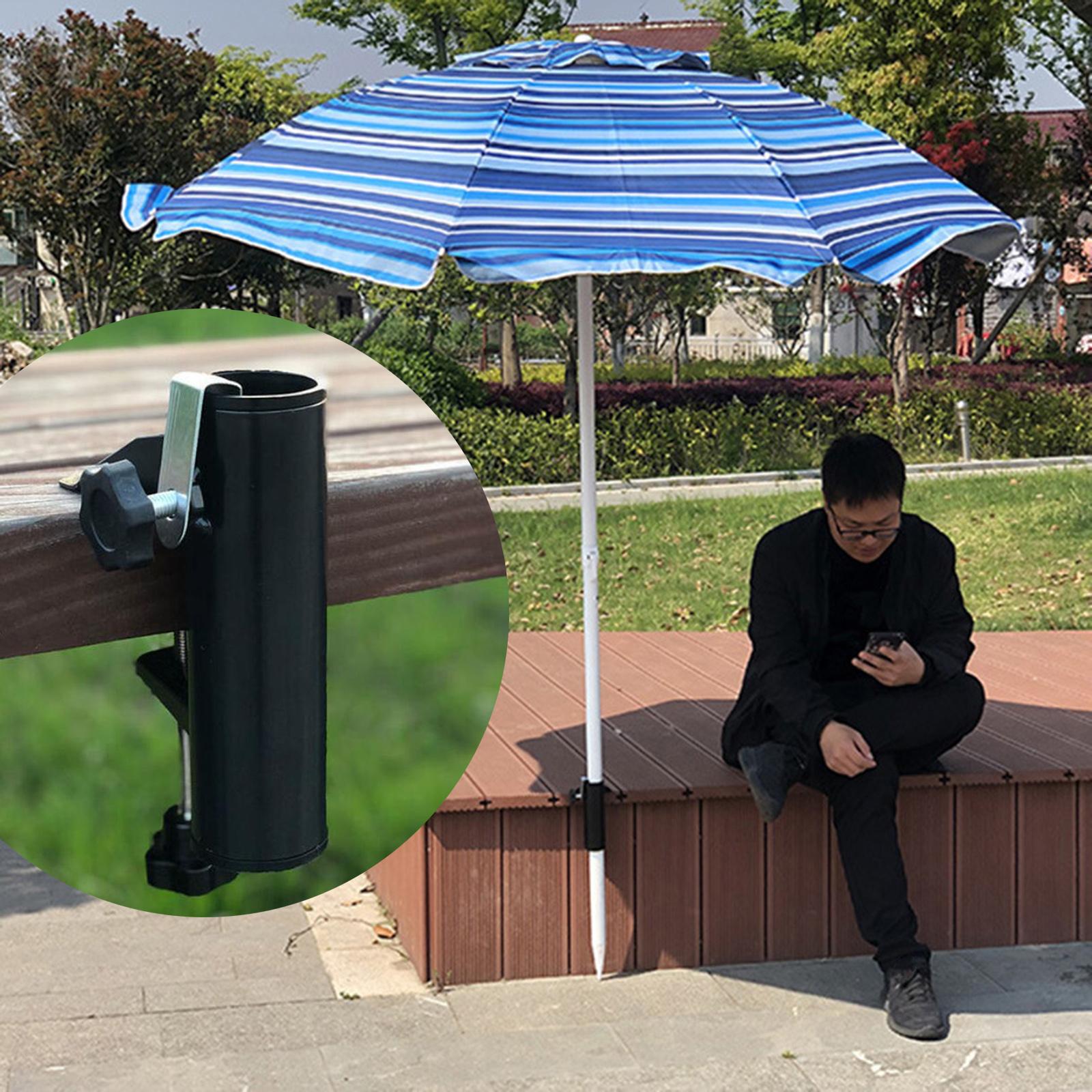 Balcony Railing Umbrella Holder Stainless Steel Clip Fishing Box 爆売りセール開催中