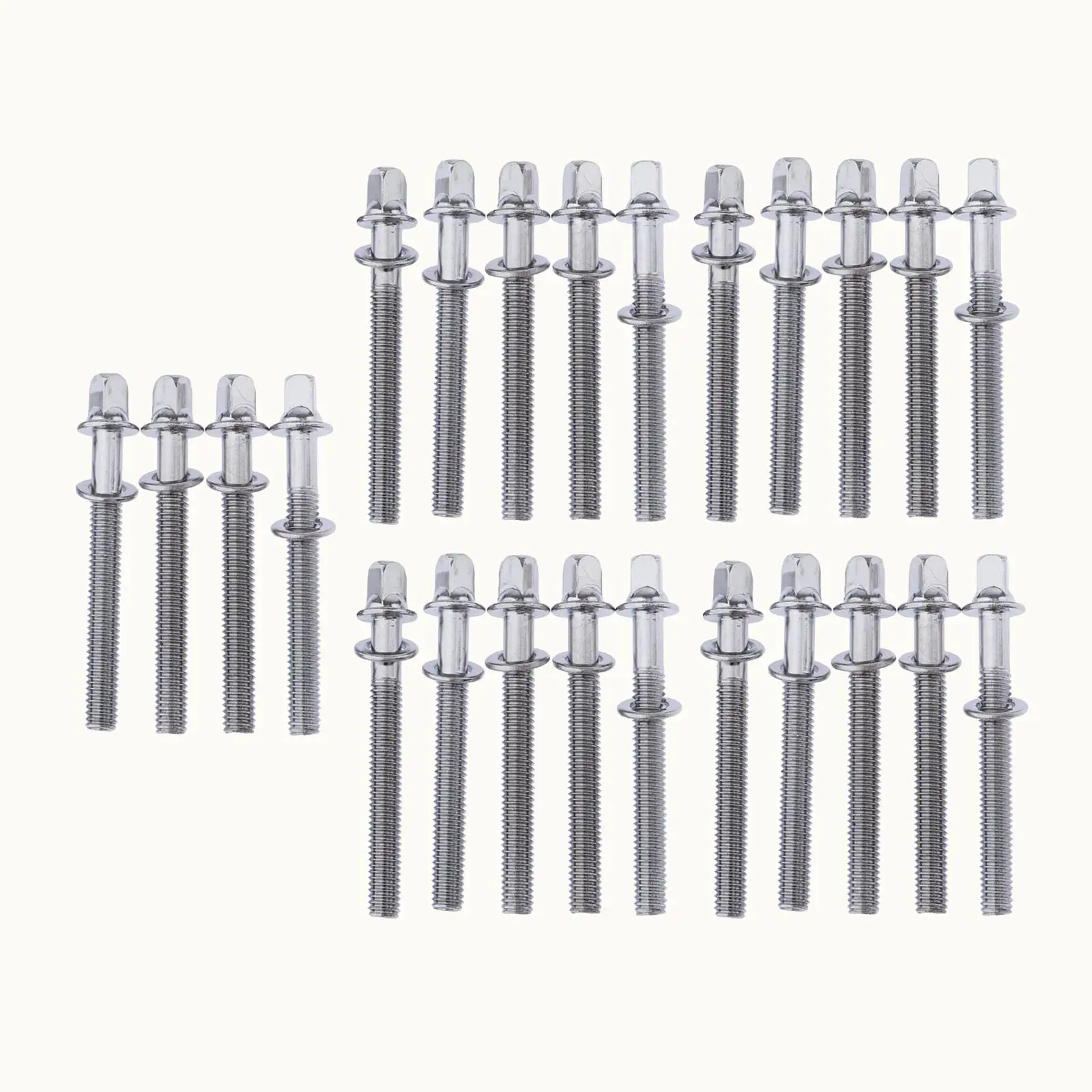 24 Pieces Drum Screws Screw Rod Replacement Accessory Tension Rods Drum Hardware Parts Accessory Drum Tension Rods Percussion