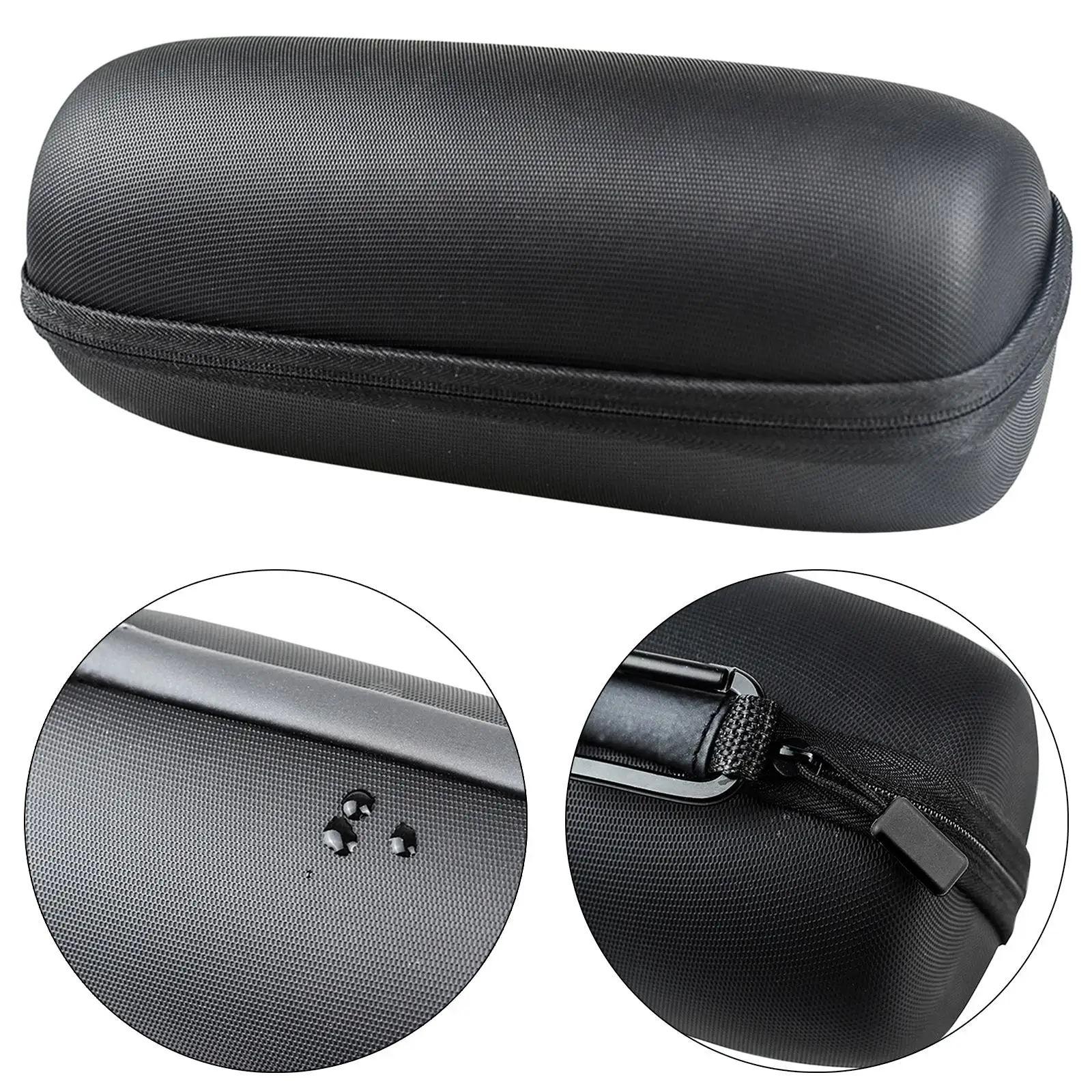 Black Hard Traveling Case Bag Waterproof for Charge 4 5 Bluetooth Speaker Soft Lining Zipper Design Fashion Wear Resistant