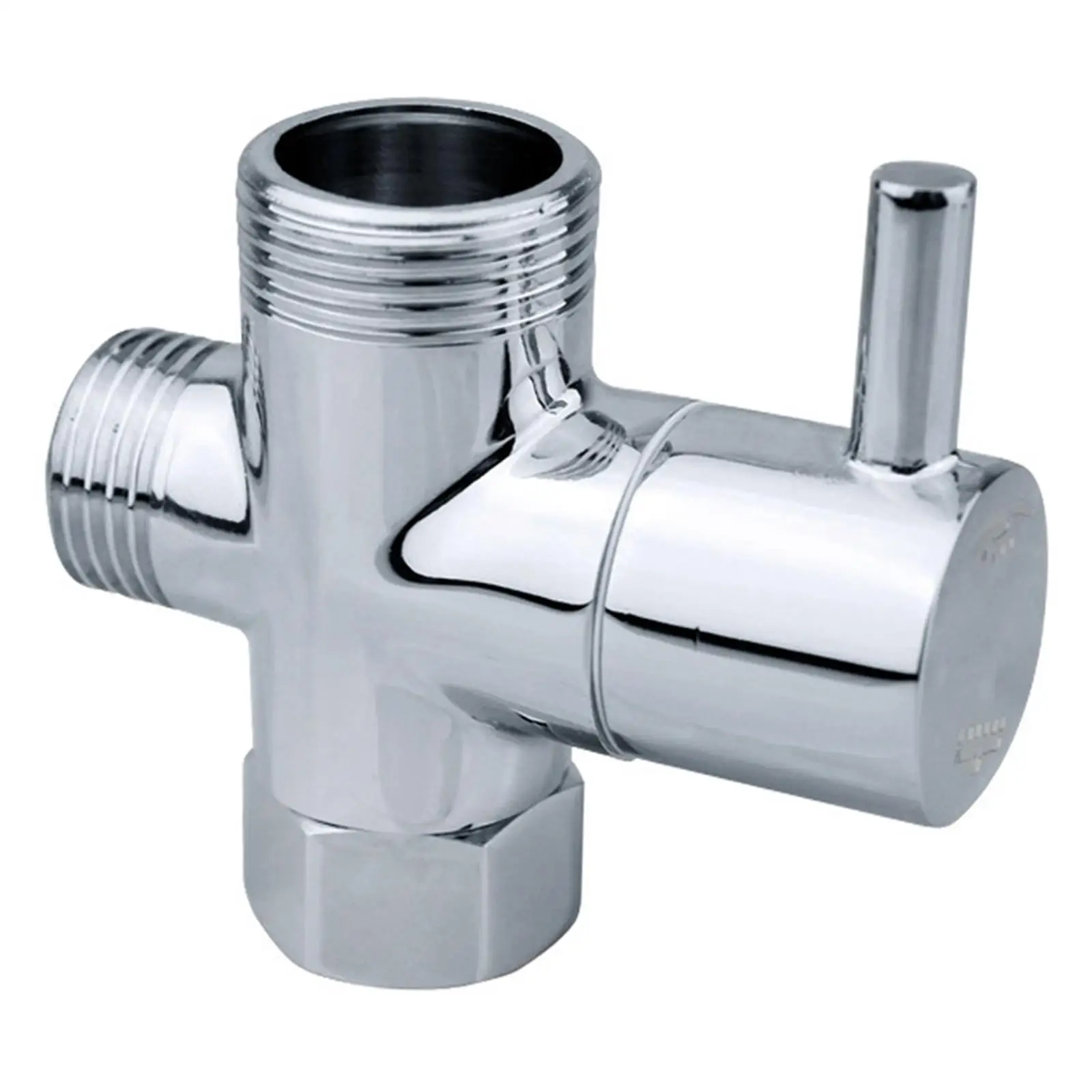 T Adapter Diverter Valve Shower Head Brass Faucet for Bathroom Hotel Kitchen