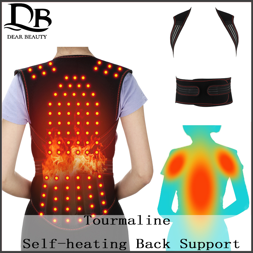 Best of Tourmaline Self-heating Back Support Waist Brace Magnet Therapy Belt Posture Corrector Spine Shoulder Lumbar Vest Pain Relief Reviews & Tips