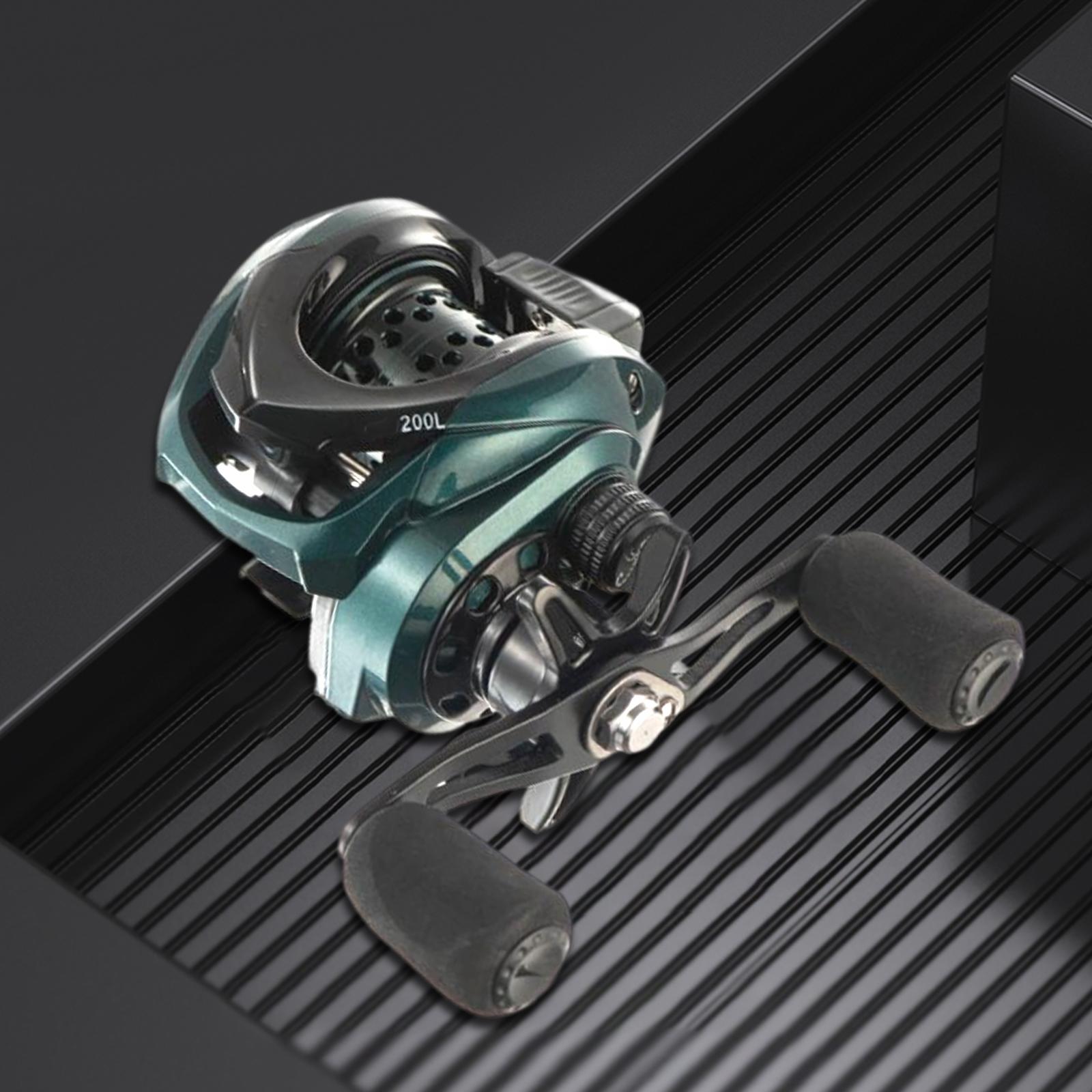 7.2:1 Gear Ratio High Speed Baitcaster Fishing Reel Baitcasting Reel 3+1BB 10 Level Magnetic Brake Saltwater Freshwater