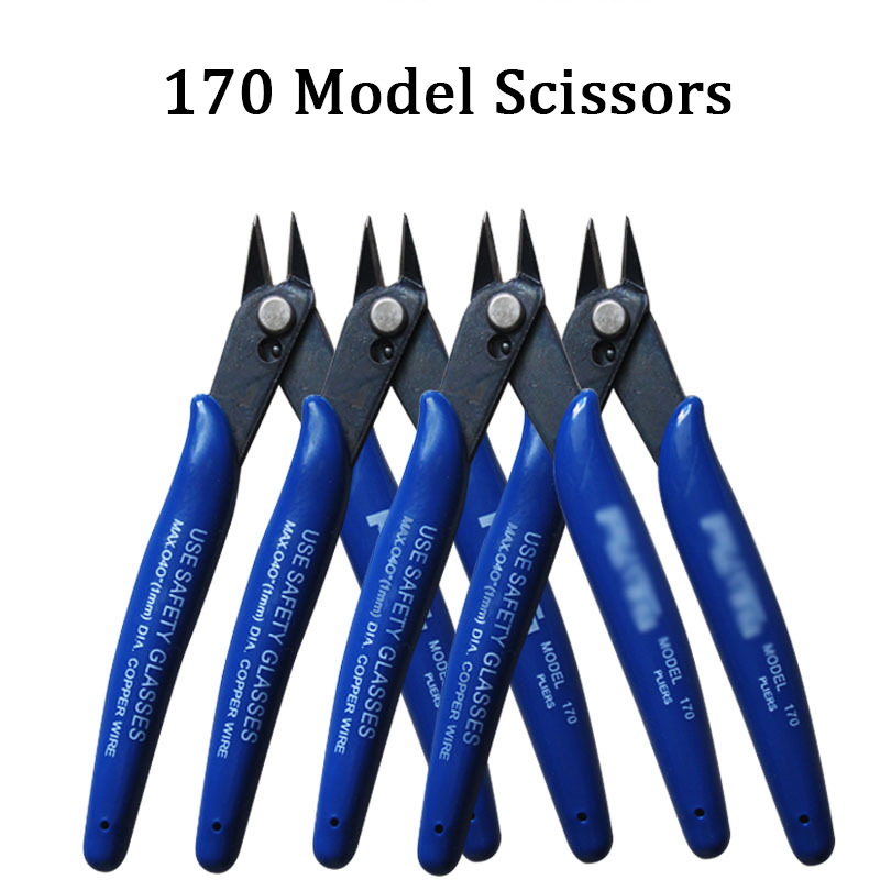 Description Picture 5 of item170 Wire Cutter DIY Trimmer Diagonal Side Cutting Cable Nippers Red Blue Pliers Hand Mini Snips Flush Nipper Trimmer Hand Tools