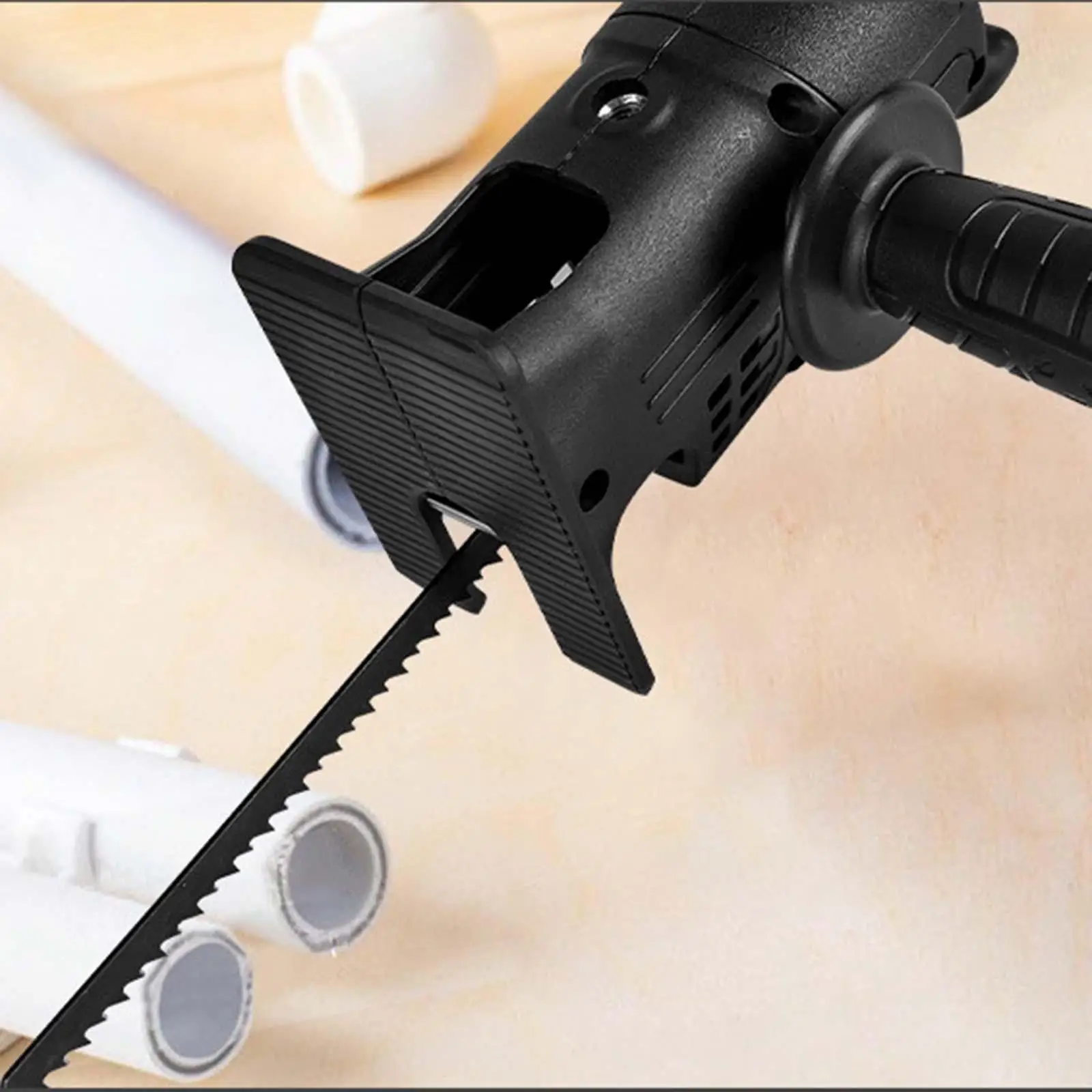 Reciprocating Saw Adapter with 3 Saws Jig Saw Electric Drill Tool Attachment Woodworking PVC Household Metal