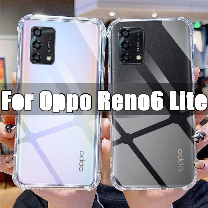 Klare Handyhülle für Oppo Reno6 Lite, transparente TPU-Hülle für Oppo Reno 6 Lite 6,43 Zoll CPH2365, stoßfeste, kratzfeste Abdeckungen – Detail 1