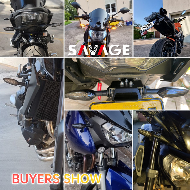 フロントクリアレンズオートバイターンシグナルインジケータライト