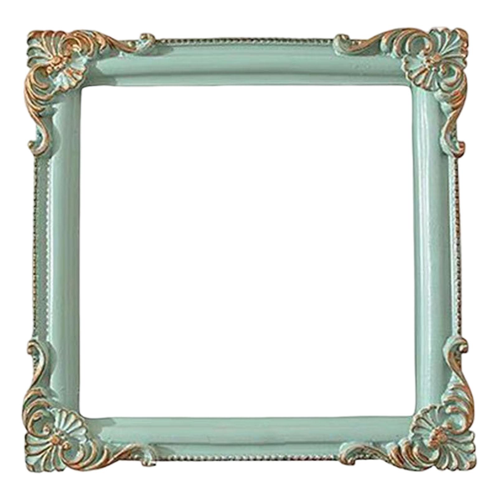 Resin Photo Frame Wall Mounting Decorative Attractive Antique Picture Frame for Office Bedroom Desk Photo Gallery Decoration