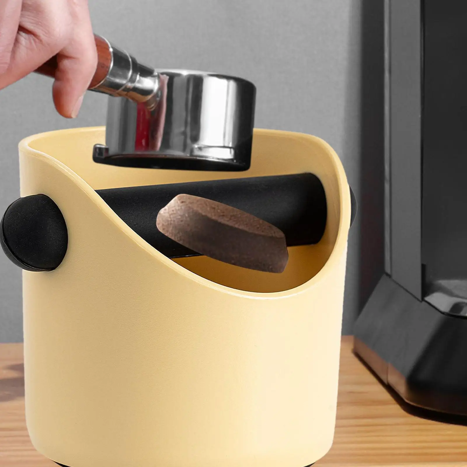 Espresso Bucket Space Saving Knock Coffee Ground Dump Bin for Kitchen Coffee Grounds