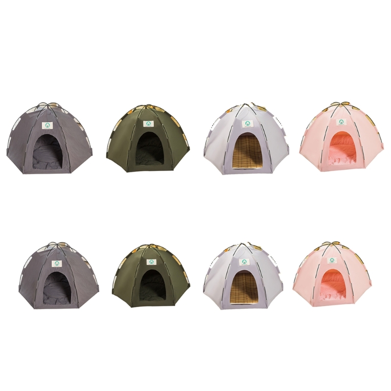 Title 2, Cat Tent Bed General Teepee Half-Closed Cat Hou...