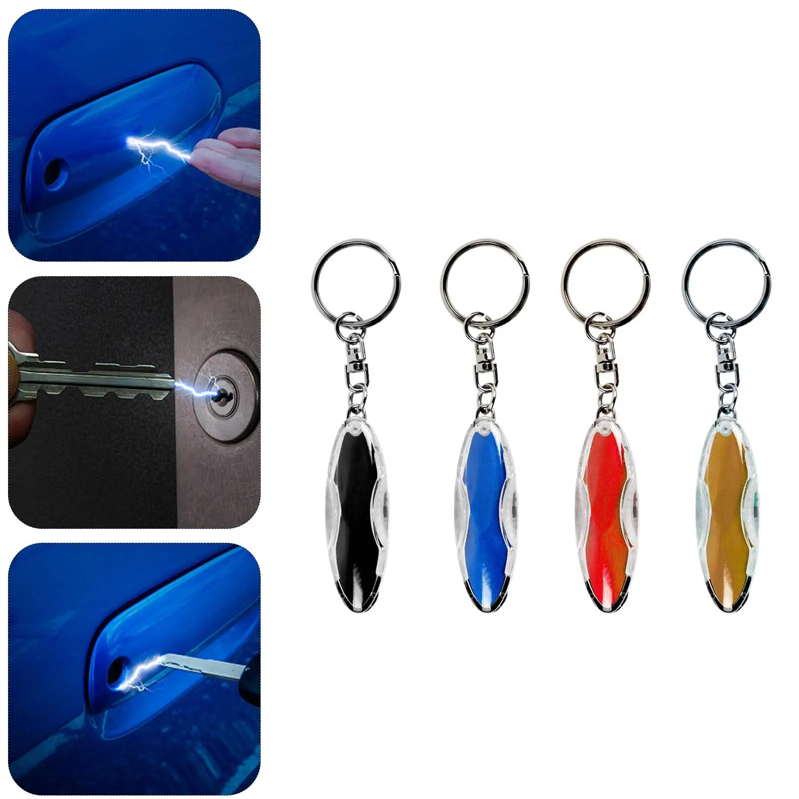 Car Anti Static Keychain, Human Body Car Static Interior Accessory Gifts Practical for Rear View Mirror Vehicle