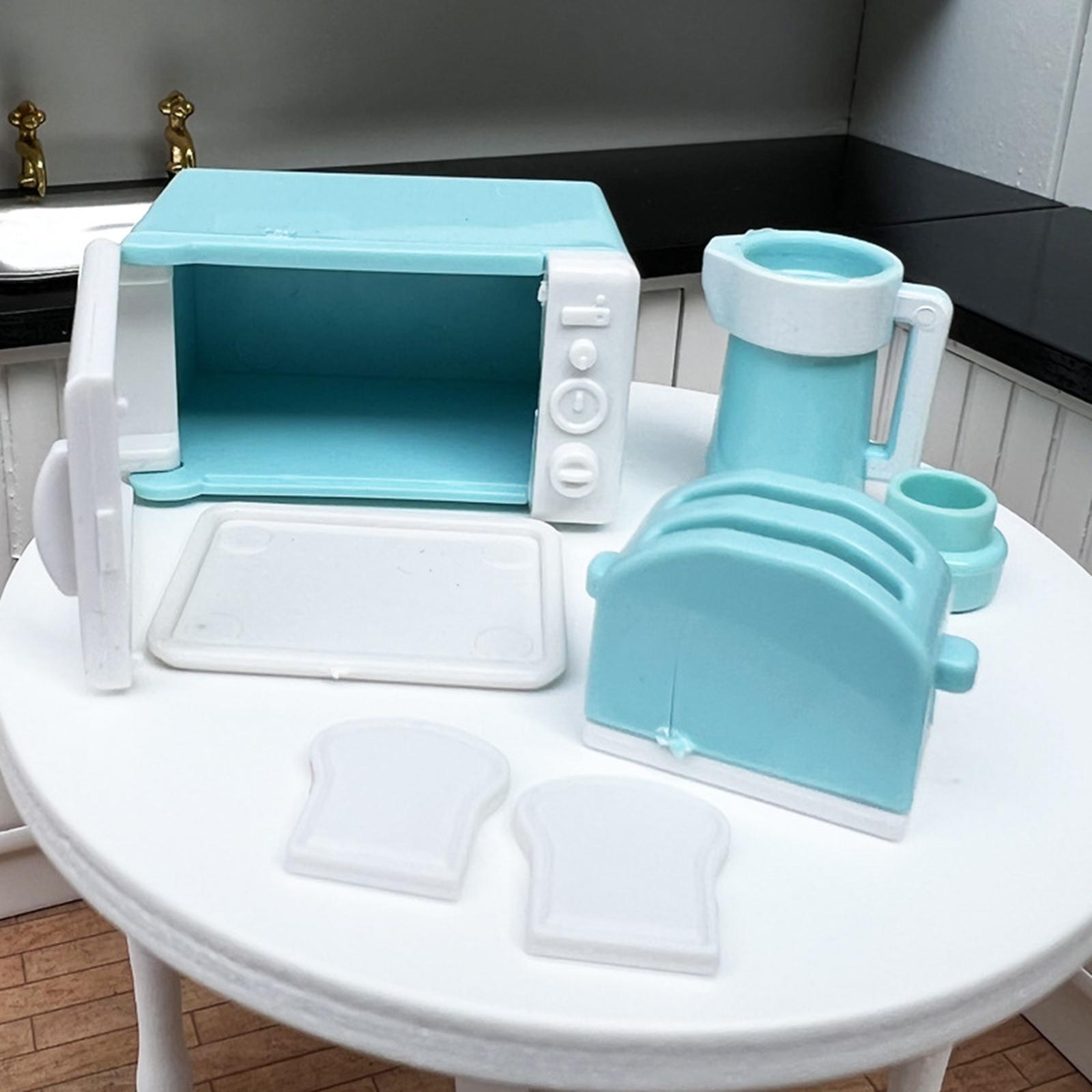 1:12 Scale Dollhouse Kitchen Microwave Oven Playset Furniture for Ornament Kids Gifts