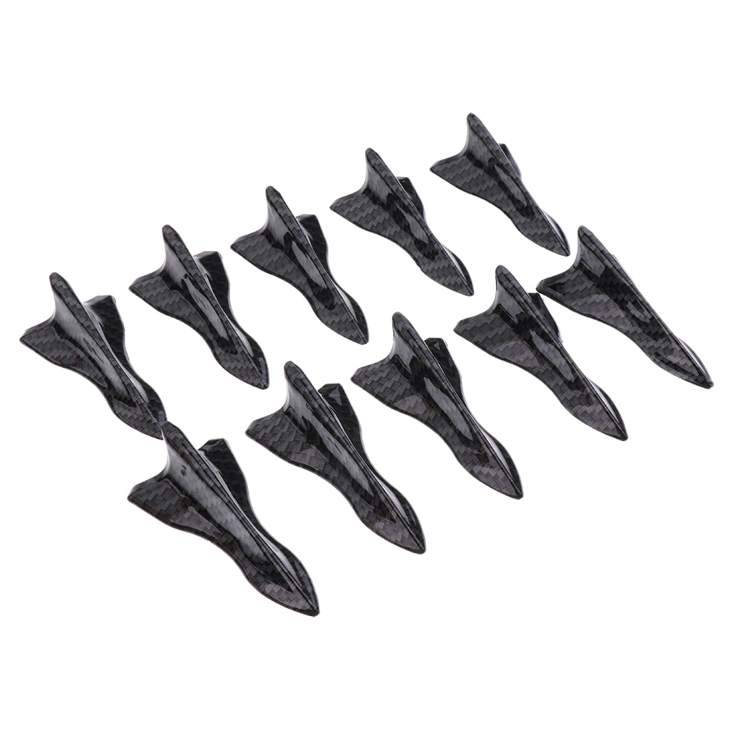 10 Pieces Air Generator Fin for Car Spoiler Roof Wing Decreases Turbulence High quality ABS