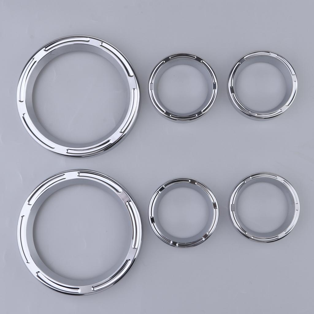 4 Inch& 2 Inch Gauge Burst Bezel Motorcycle Instrument for 96-13  Trike