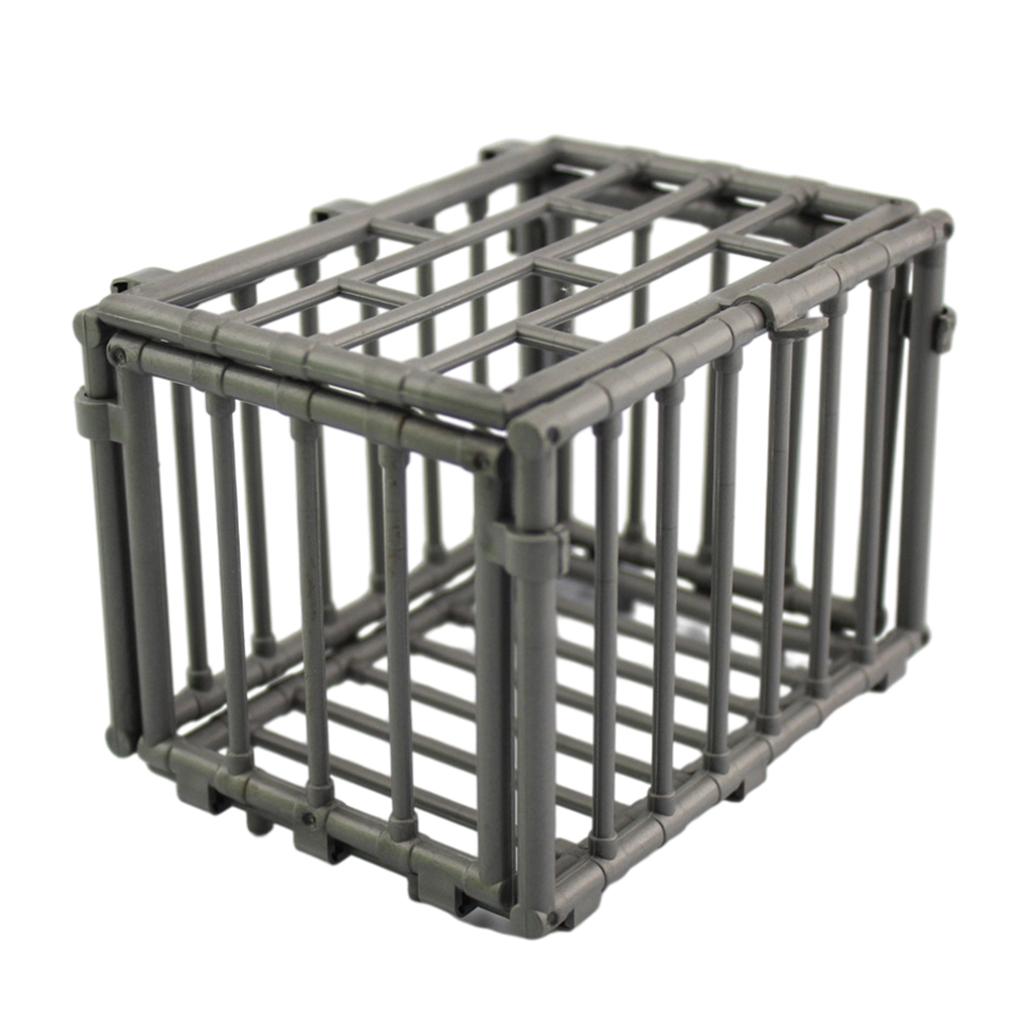 Hand-Made Cage Model Toy Silver Model Toy Toolbox for 12 inch Action Figure Toy Adults