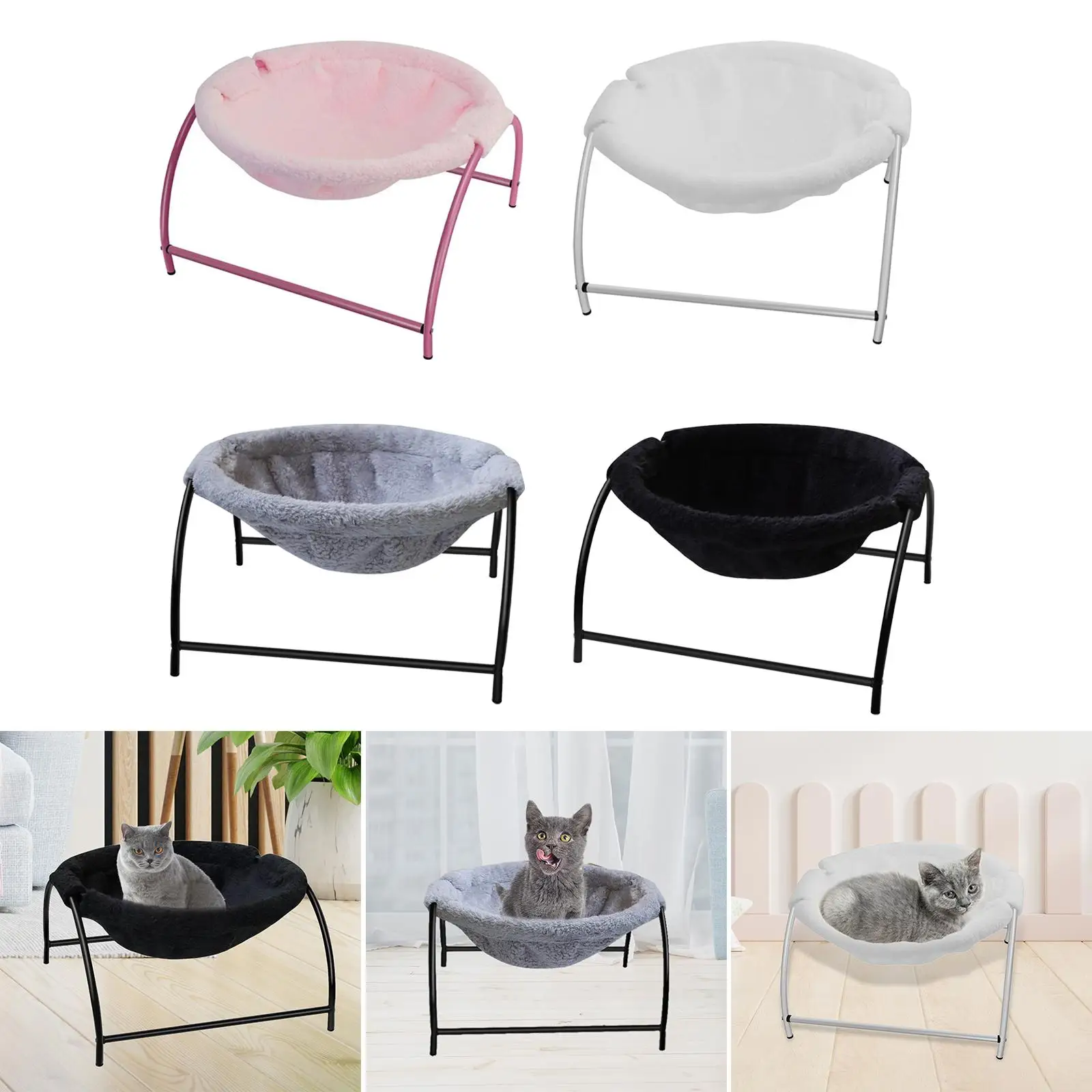   Bed FreeStanding Cat Slee Cat Bed Pet Supplies Detachable Excellent Breathability Easy Assembly Indoors Outdoors