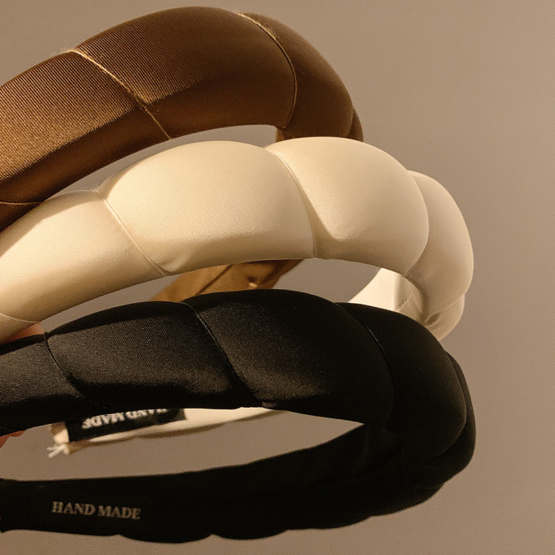 Herbst Maillard Brown Cloud Stirnband Damen High Skull Top All-Match Gesichtswaschmaske Haarnadel Haarband Haarschmuck Kopfschmuck – Detail 4