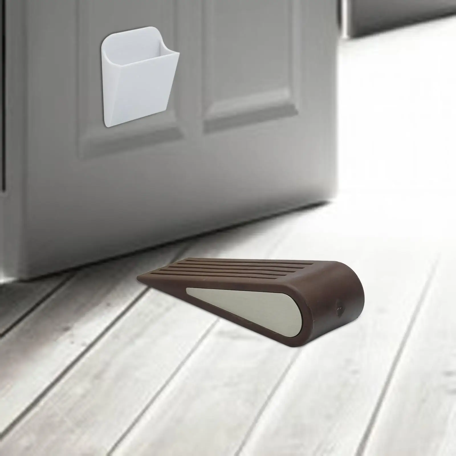 Door Stopper for Floor Wall Carpet Anti Slip Sturdy Floor Protection Door Stop Wedge for Hotel Apartment Kitchen Office Bedroom