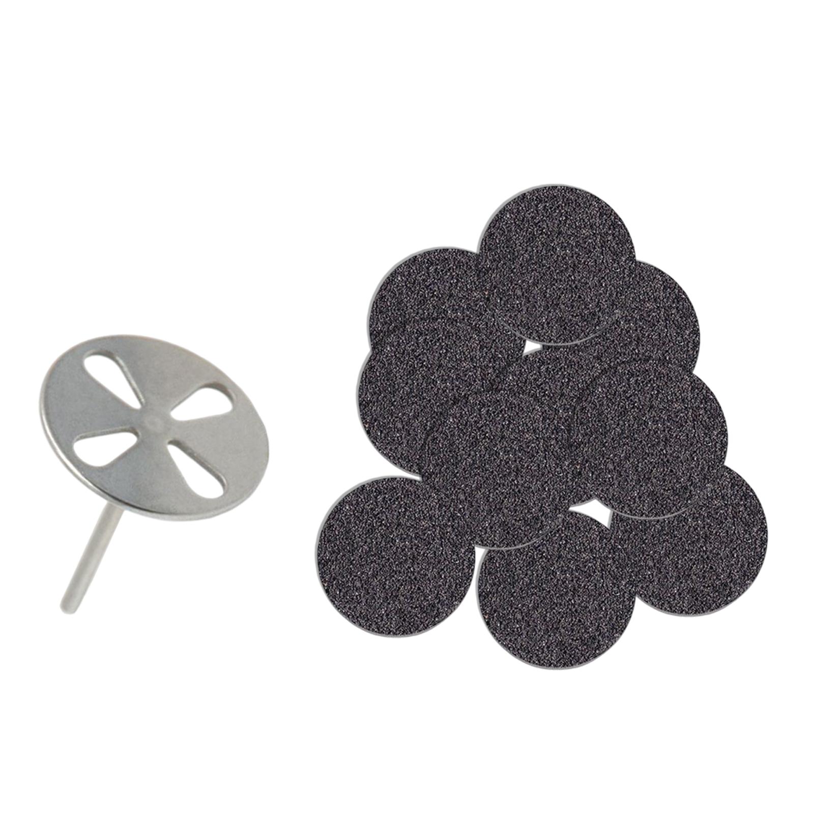 100Pcs 25mm Sand Papers Grinding Disc Tool Replacement for Electric Foot File Quick Shortening Nails Pedicure Tool Hard Skin