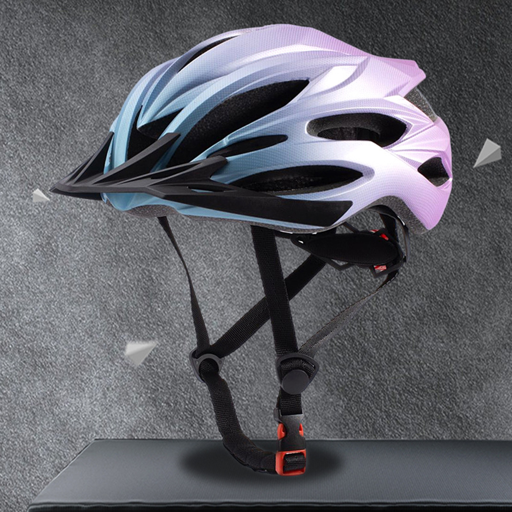 Schwarz/Farbverlaufs-Reithelme für Erwachsene, Multisport, verstellbare Fahrradhelme für Longboard-Fahrräder – Detail 5