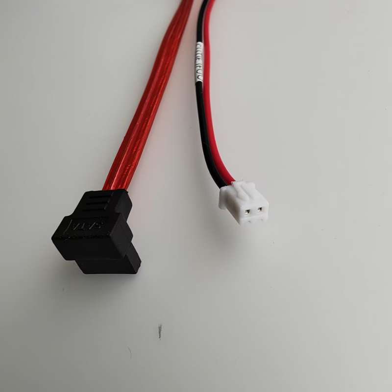 Right Angle 7+15 Pin 22Pin SATA Data 2P Power Cable for Mini PC