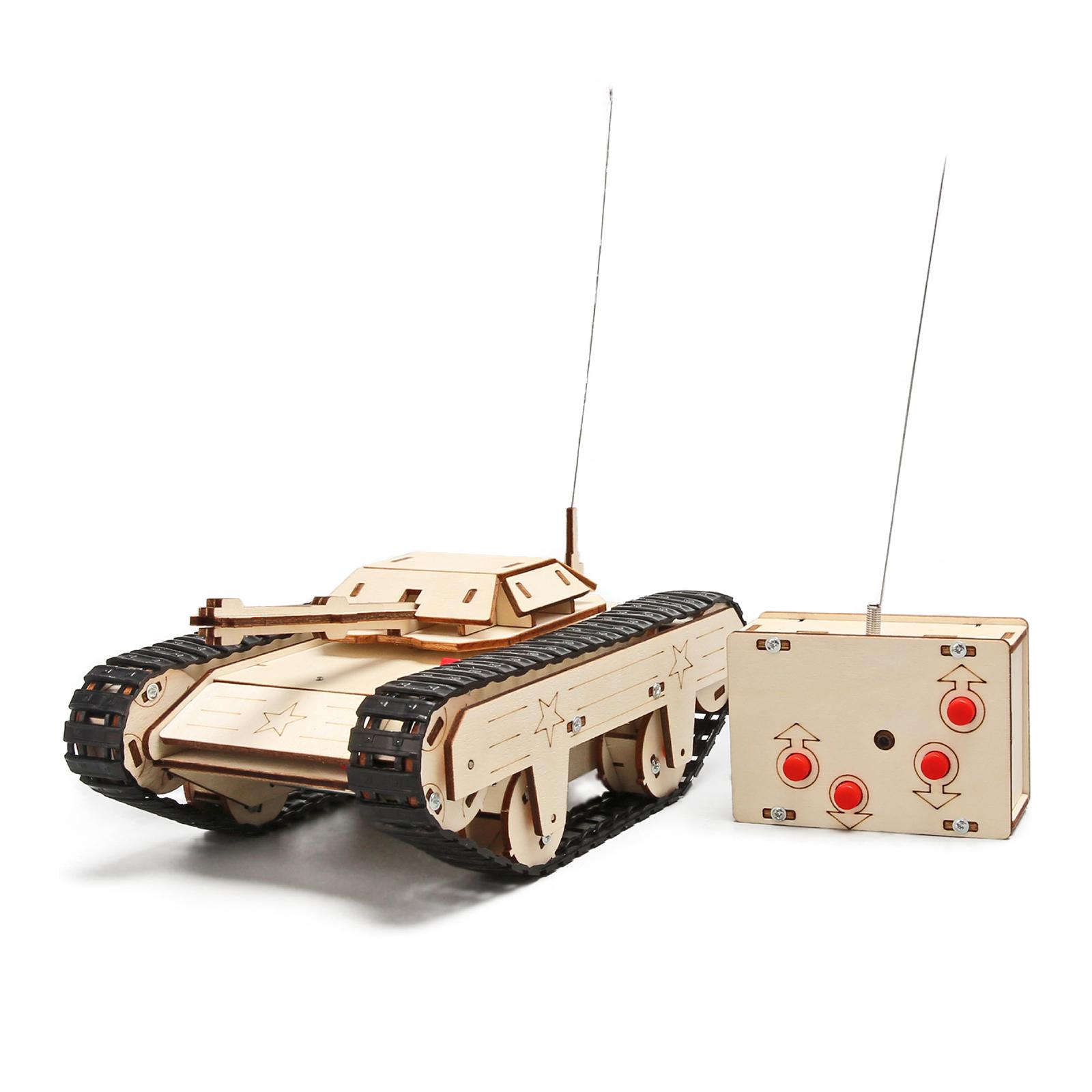 Assembly 3D Puzzles Educational Toy Electric Motor Building Project for Kids Tank Model Kits for Boy Girls Kids Birthday Gift