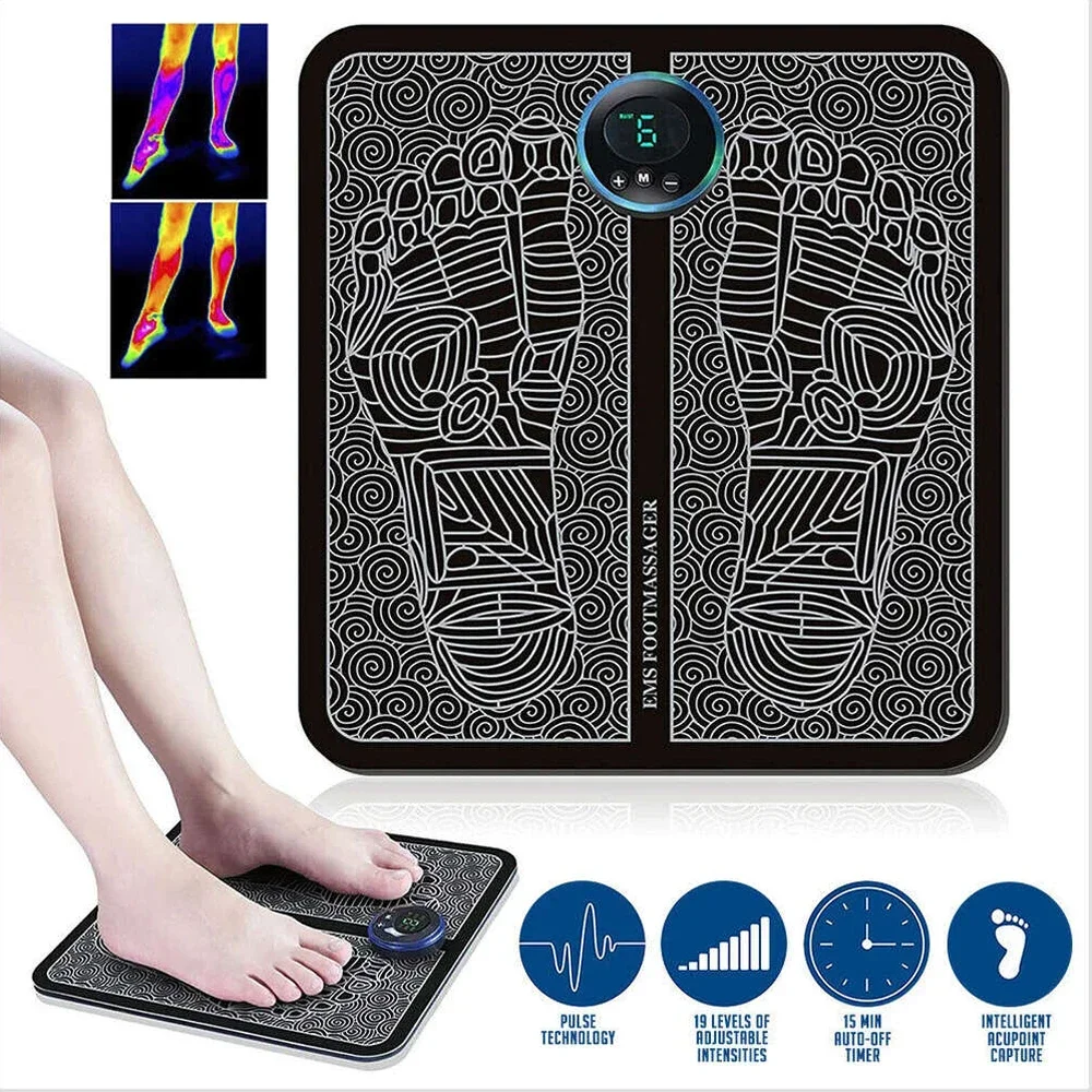 Best of EMS Foot Massager Mat For Neuropathy Pain Relief Feet Massager Pad, Transcutaneous Electronic Nerve Stimulator Foot Muscle Relax Reviews & Tips