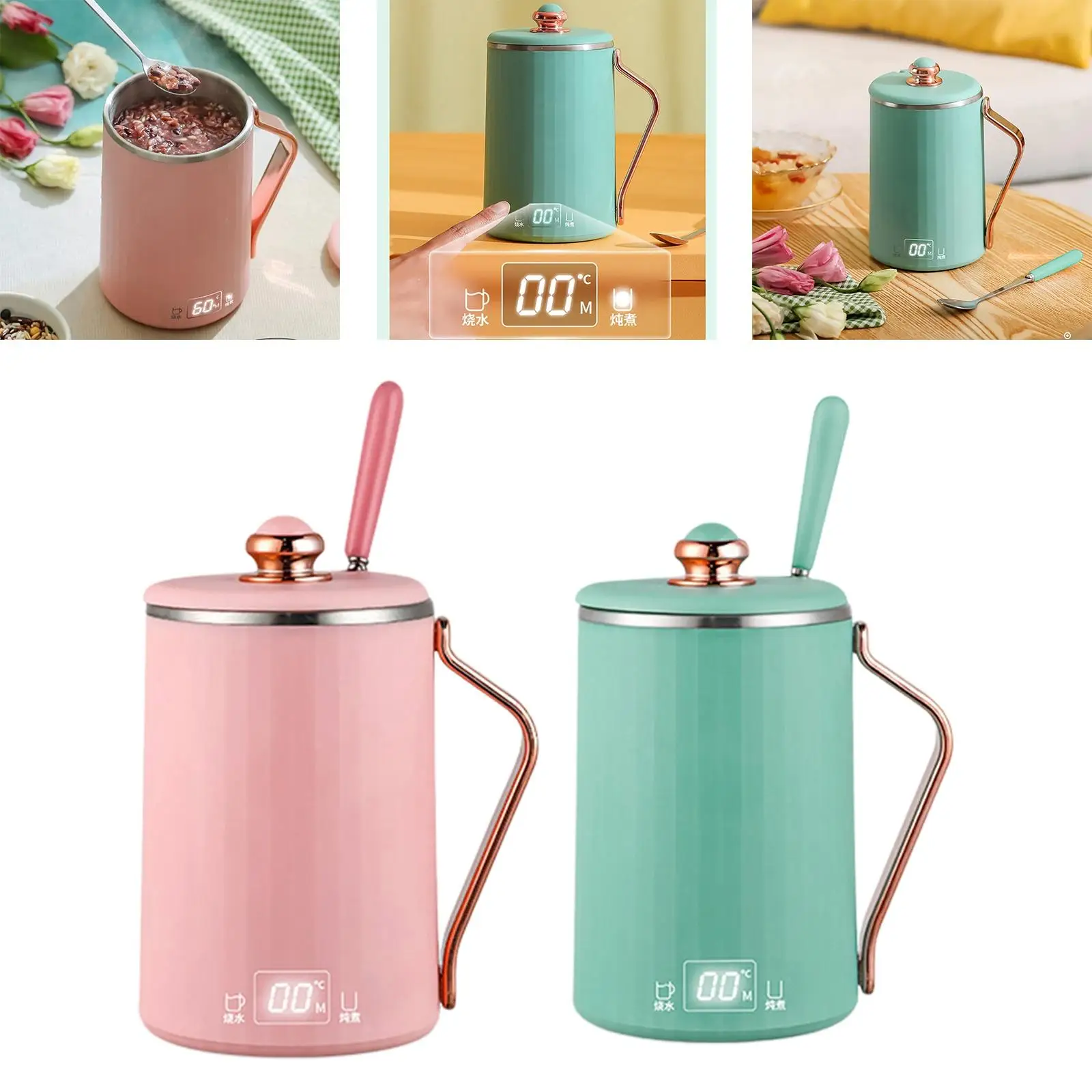 Electric Kettle Boiler Jug Coffee Durable Heating Thermostat thermal tea Milk Stew Hot Water Kettle Mug for caravans Kitchen