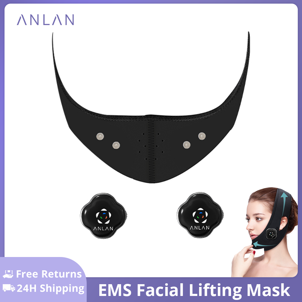 Best of ANLAN EMS Face Shaper Anti Wrinkle Reduce Double Chin Electric Cheek Lift Up Belt EMS Facial Lifting Massager Face Shaping Mask Reviews & Tips