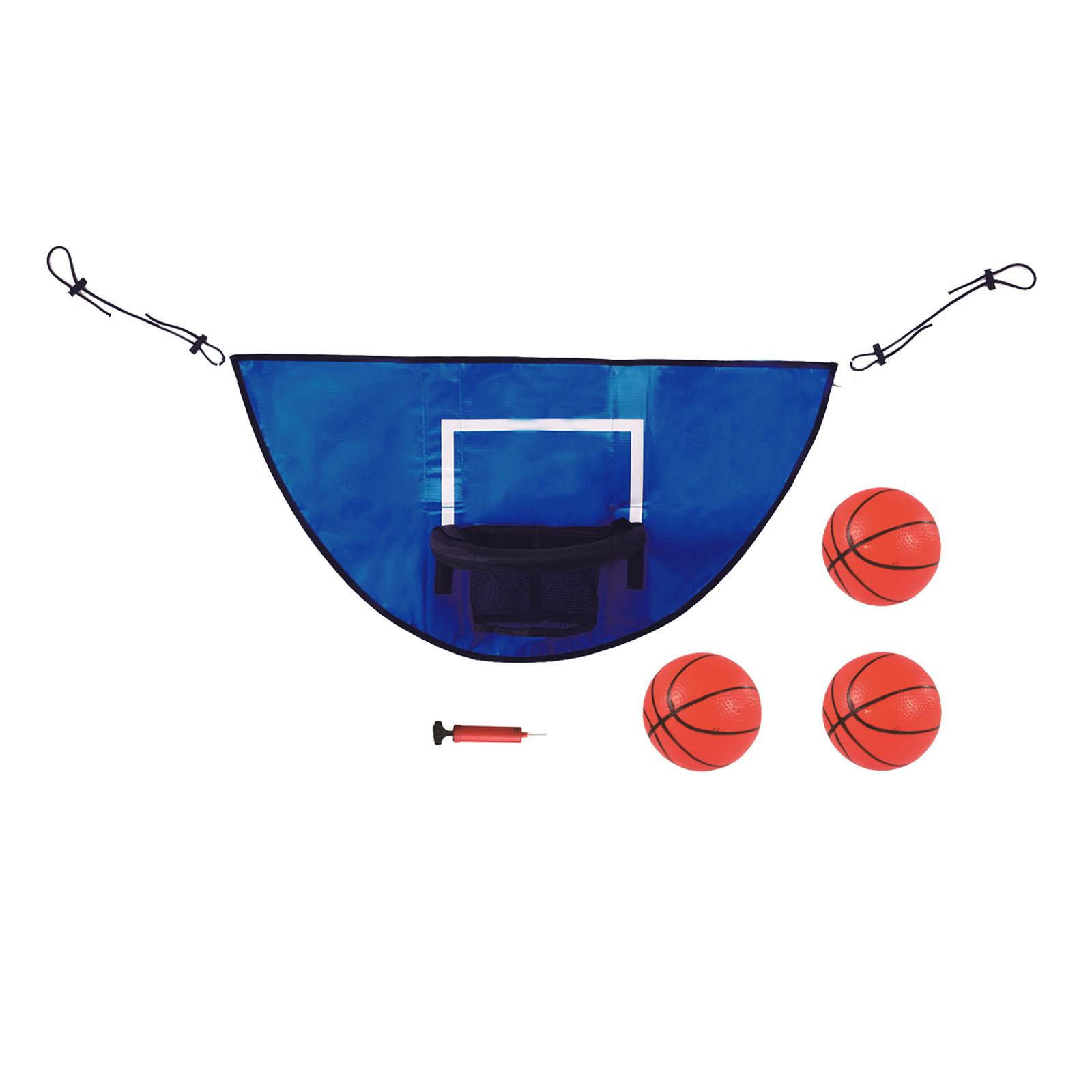 Mini Trampoline Basketball Hoop for Outdoor with Small Basketball Replacement Trims Boys Girls Trampoline Attachment Accessory