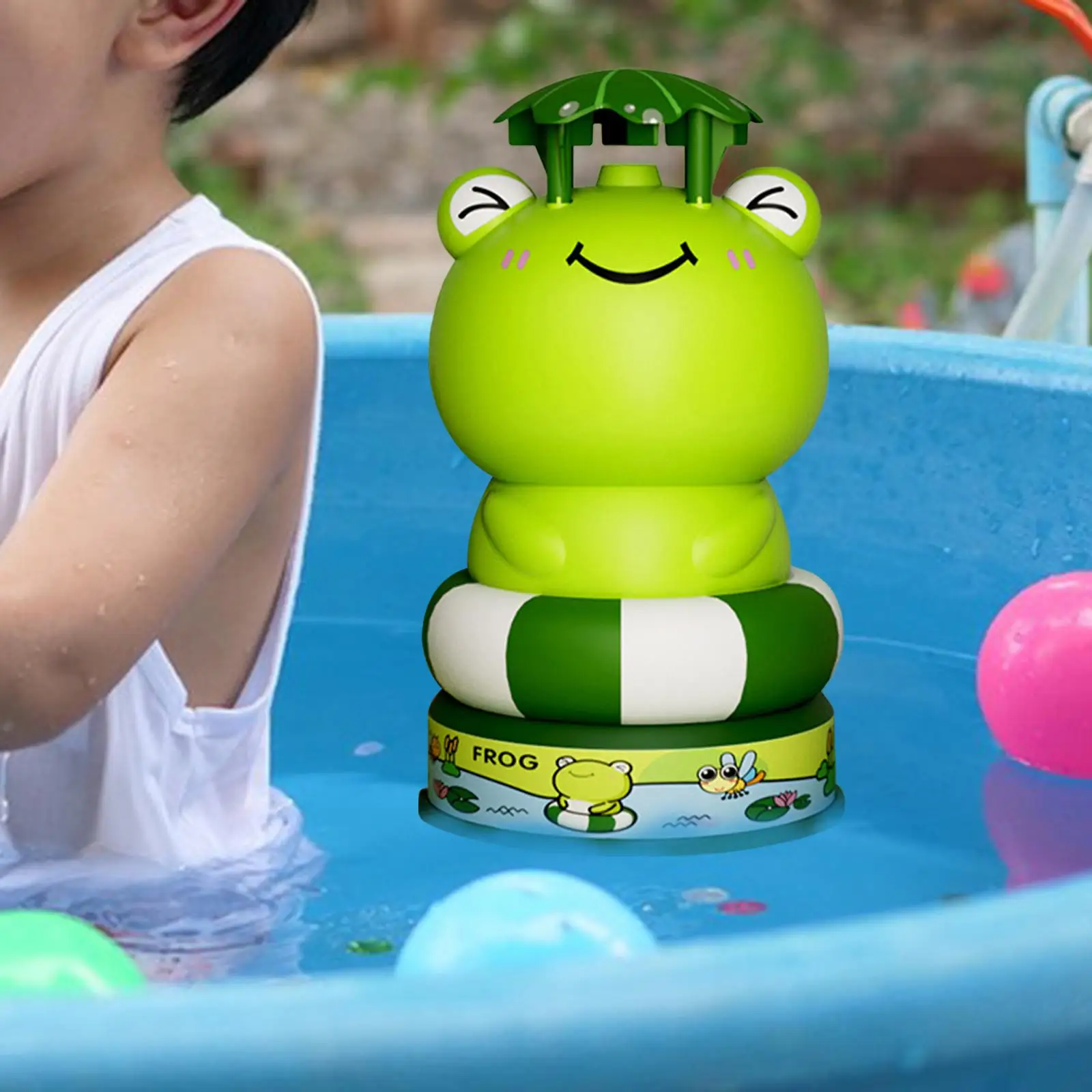 Summer Launcher Sprinkler Toy 360° Rotating Games Fun Interaction Animal Shape Water Toys for Patio Lawn Yard Garden