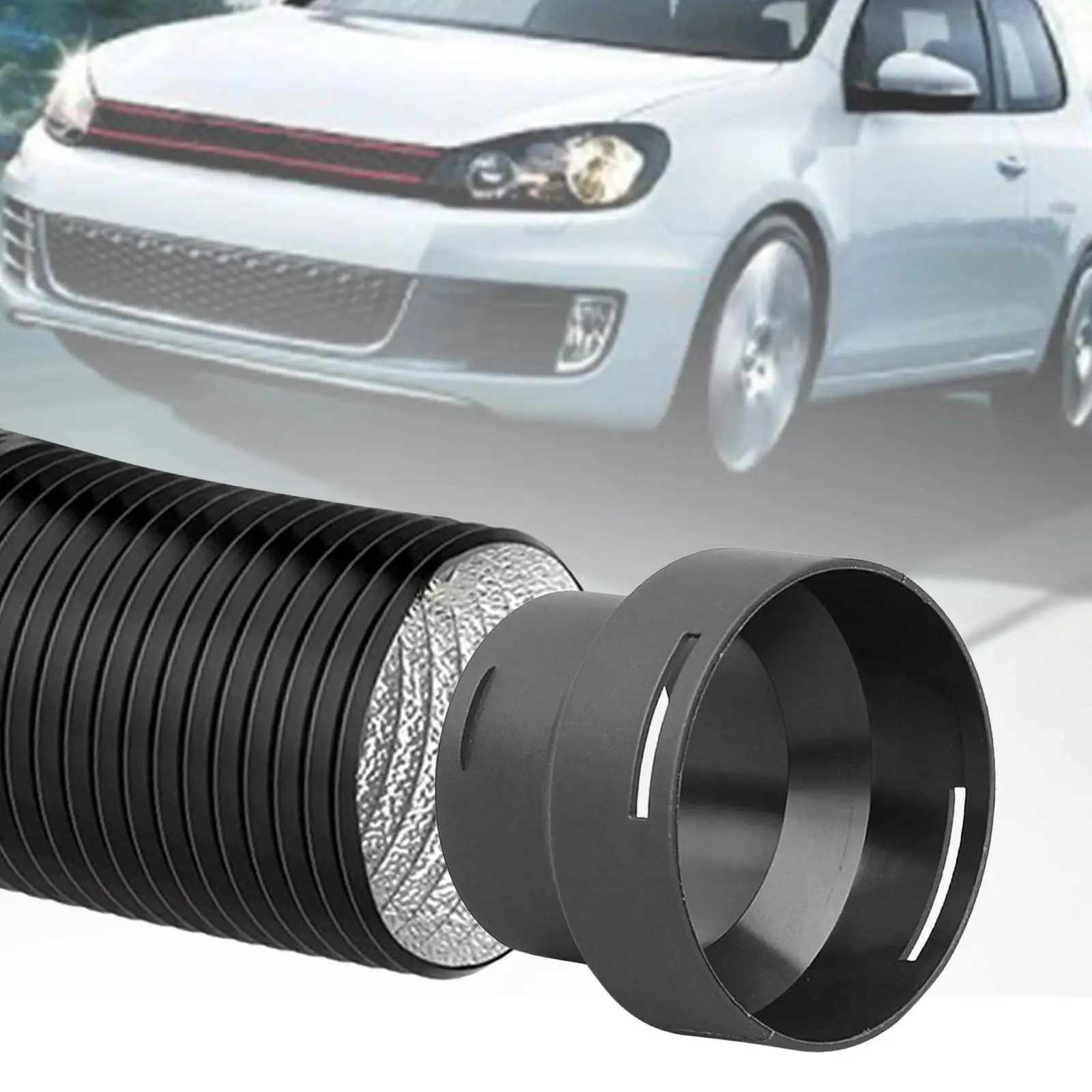 75mm to 60mm Duct Pipe Reducer Converter Durable Easy to Install Parking Heater Ducting Reducer
