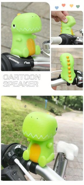 Tadpolez Klaxons Vélo Dinosaure Licorne - 2 Pièces Silicone Pour Enfants