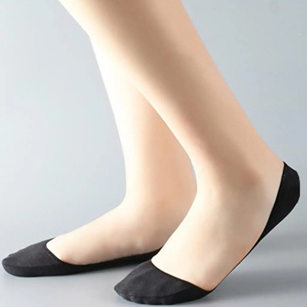Womens Low Cut  Liner Non Slip Plain Causal Boat Socks