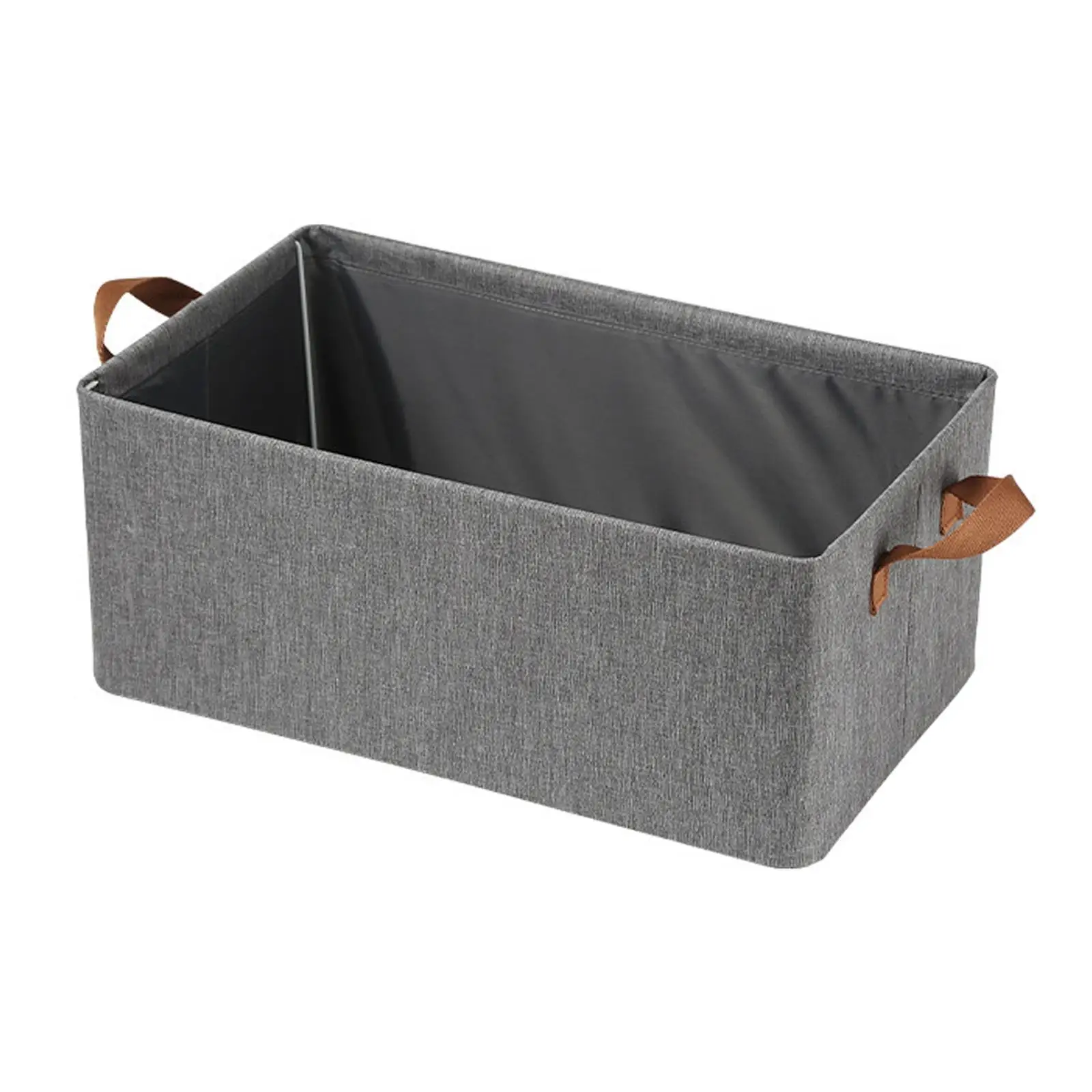 Portable Handy Dirty Clothes Storage Basket Organizer with Handles Folding Storage Basket for Home Office Clothes Closet Shelves