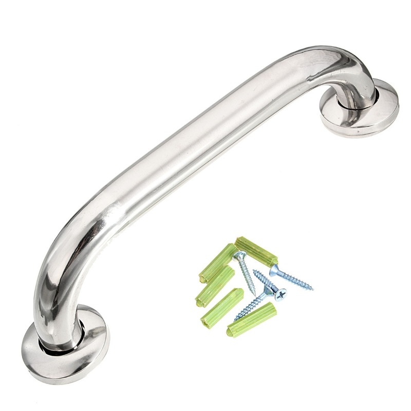 Description Picture 2 of item2PCS Bathroom Shower Tub Grab Bars Hand Grip Stainless Steel Safety Toilet Support Rail Disability Aid Grab Bar Handle