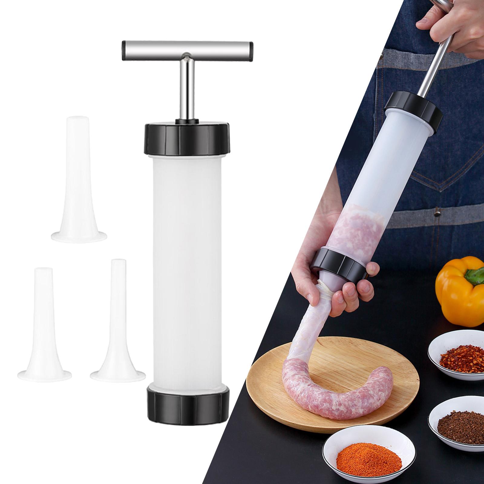 Sausage Making Tool Kit Salami Maker for Home Kitchen Jerky Gun Meat Grinder Funnel Homemade Sausage Sausage Fill for Appliances