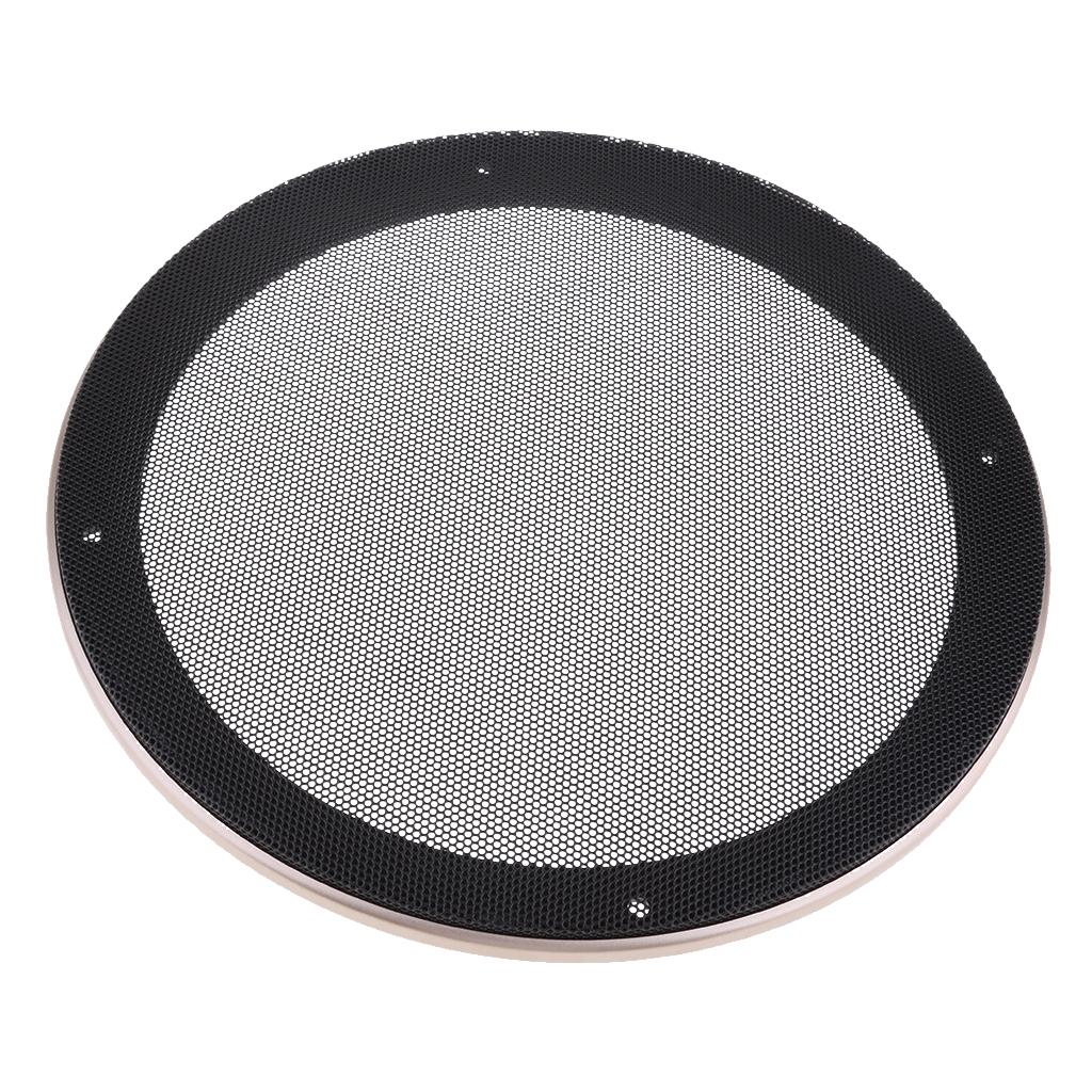 8 Inch Speaker Grills Cover Case with 4 pcs Screws for Speaker Mounting Home Audio DIY -228mm Outer Diameter Champagne