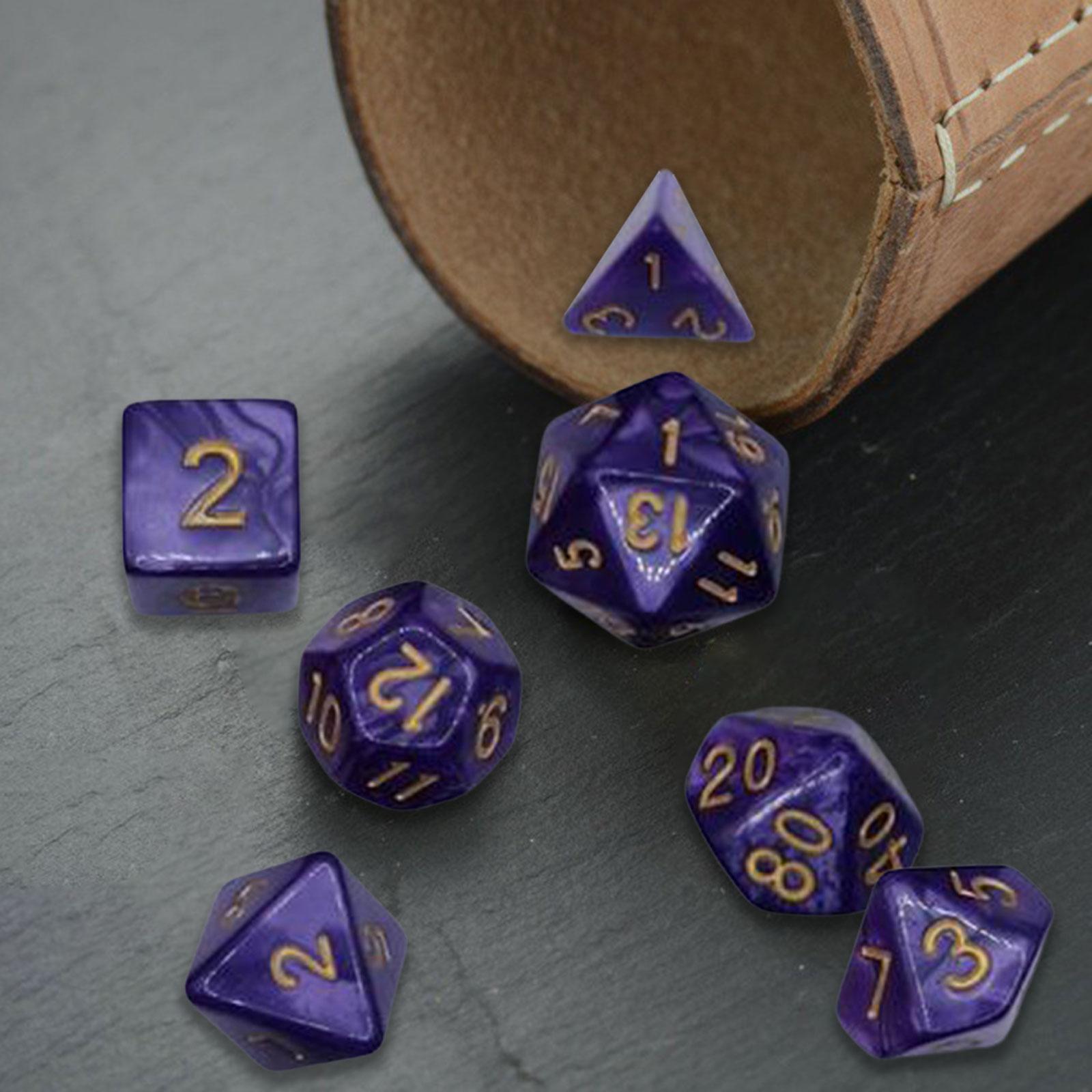 7x Polyhedral Dices Set Role Playing Games for Board Game Role Playing