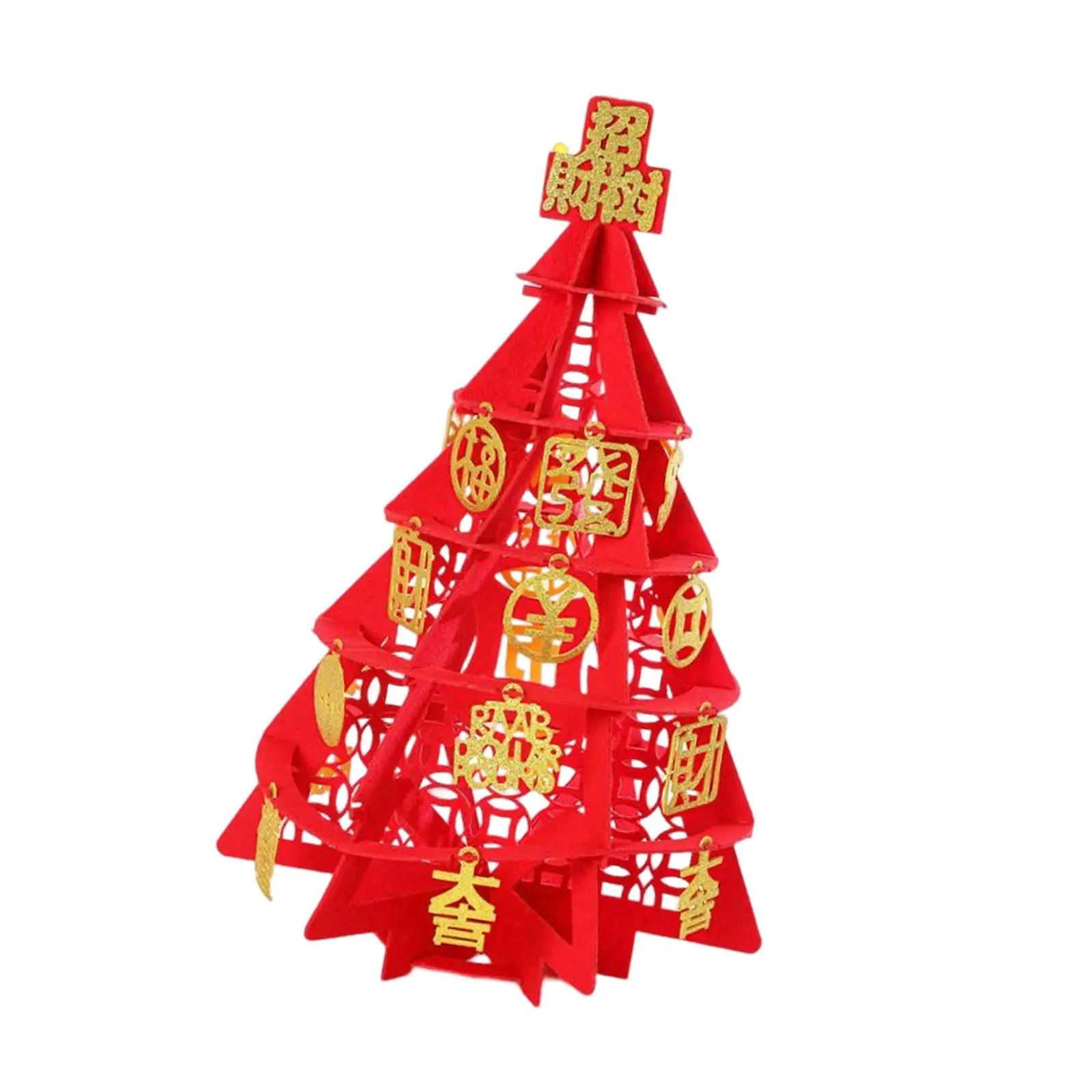 Chinese Lucky Tree Ornament Tabletop Decor Lunar for Office Bedroom Birthday Gifts