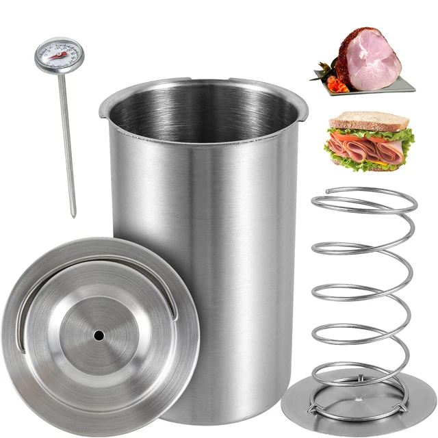 Meat Press Cooker 304 Stainless Steel Ham Press Maker Multifunctional Round  Shape Homemade Deli Meat Press Marker Machine for - AliExpress