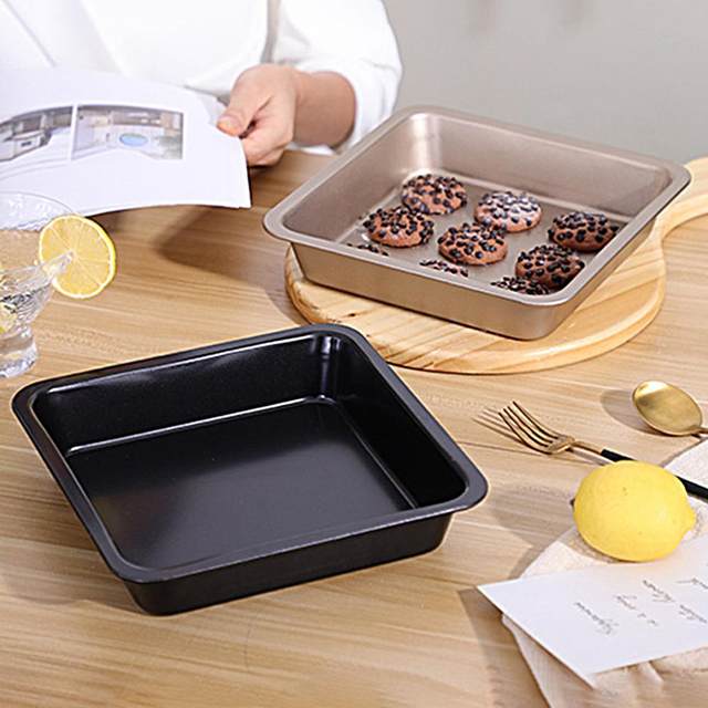 Square Cake Pan 9 Inch Stainless Steel Square Baking Roasting Pan