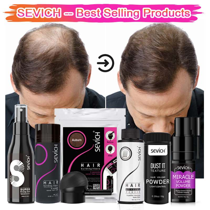 Best of Sevich Hair Building Fibers Powder Spray Keratin Thicker Anti Hair Loss Products Instant Hair Growth Fiber Hair Care Christmas Reviews & Tips