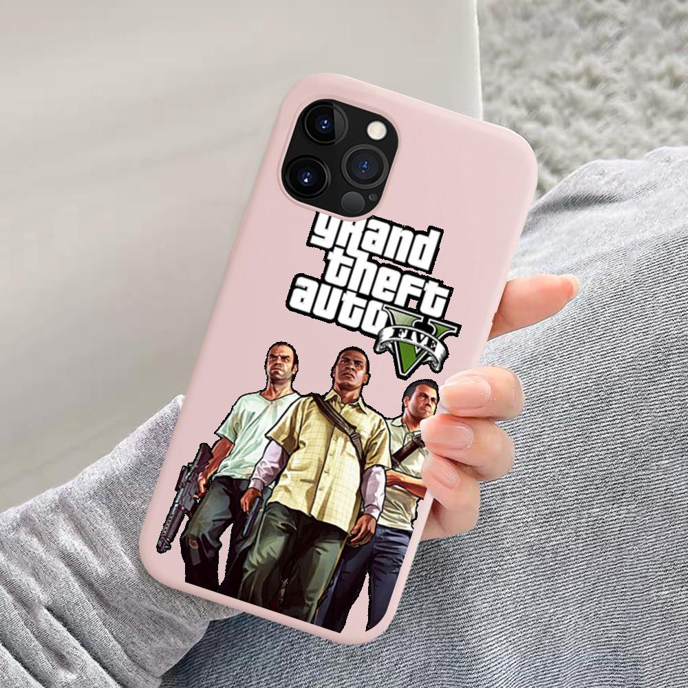 Чехол для телефона Gta vice city, мягкий однотонный чехол для iphone 14 11  12 13 mini pro max 7 8 plus 6 6s x xs max xr | AliExpress