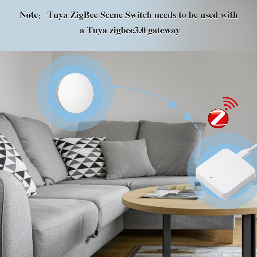 tuya zigbee gang wifi automação cena interruptor botão controlador alimentado por bateria para vida inteligente app dispositivos módulos