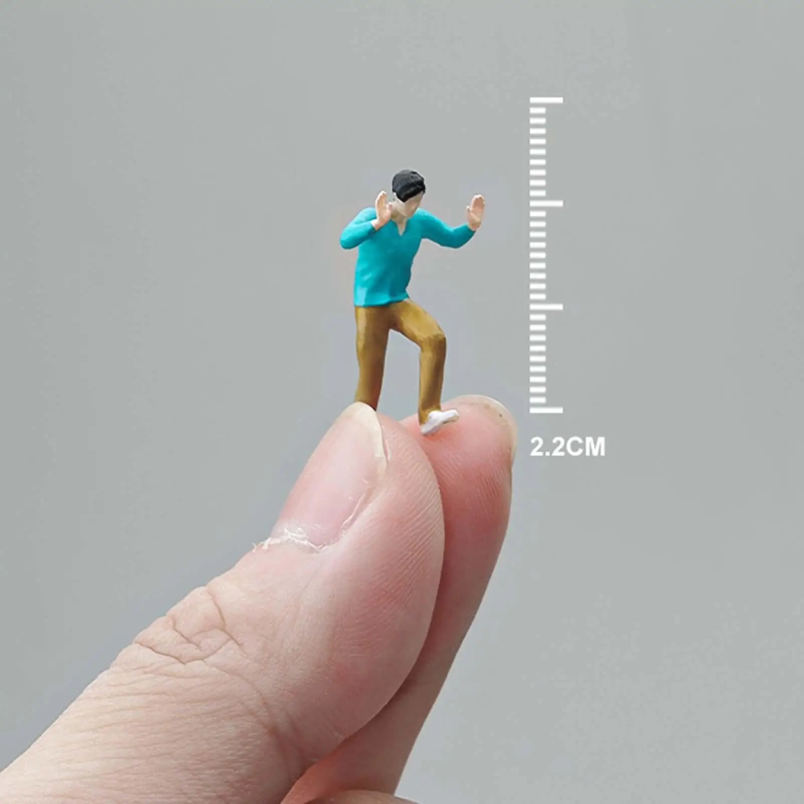 1/64 Miniature Model Figures Realistic Figures Trains Architectural Painted Figures 1/64 Boy Figures Miniature Scenes Decor