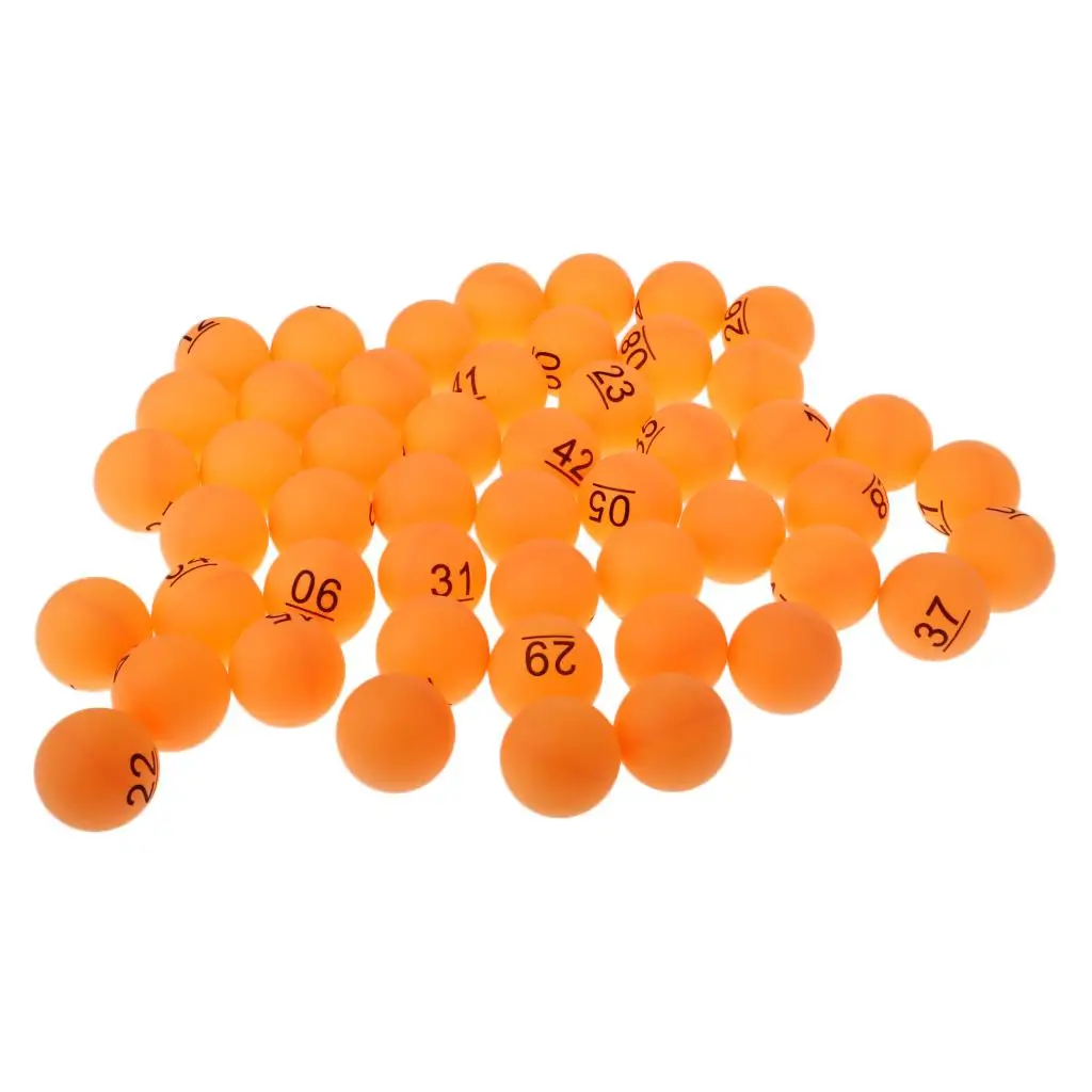 50pcs PP Material Table Tennis Balls  Pong 40mm  - 50