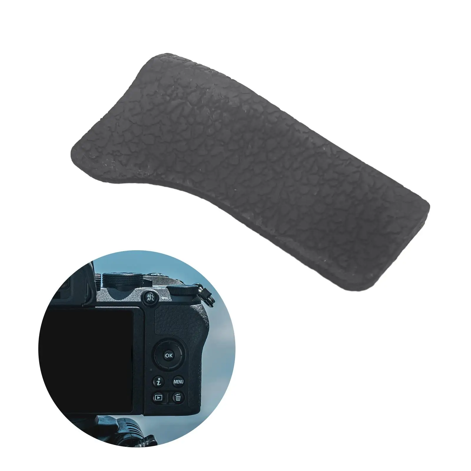 Replacement Thumb Rear Back Cover Rubber Grip Durable Long Service Life Lightweight Easy to Install Camera for D300S