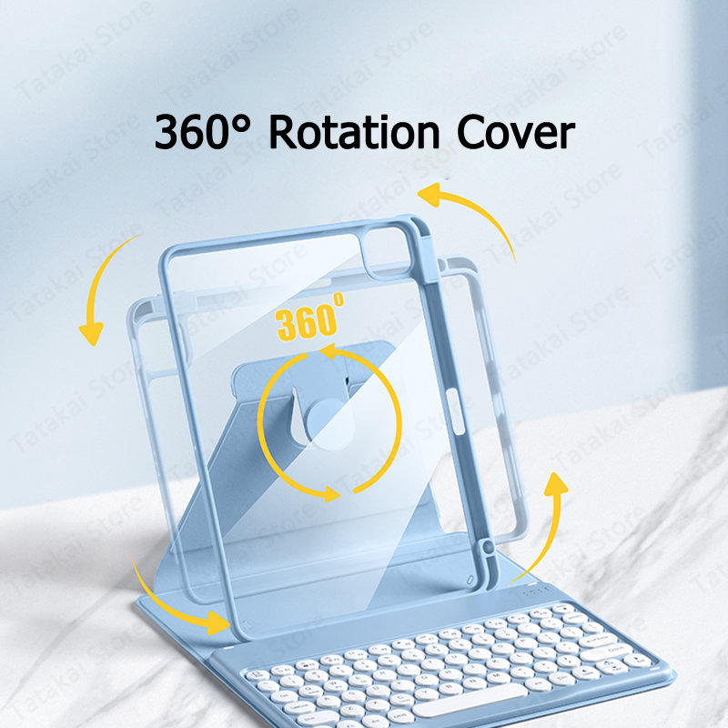 Capa de Teclado com Touchpad para iPad,