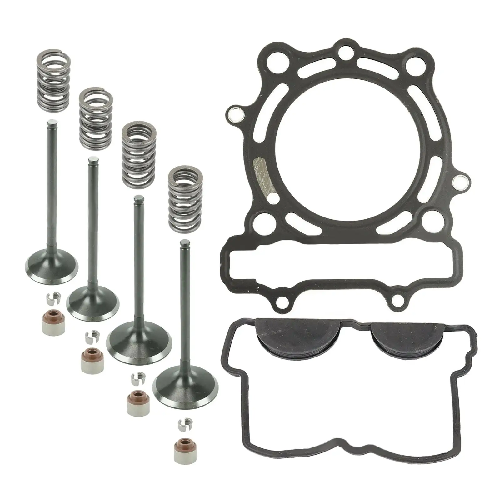 Motorcycle Cylinder Intake Exhaust Gasket Valve Kit Accessories Engine Parts Fit for Kawasaki KX250F Kxf250 KX 250F 09-16